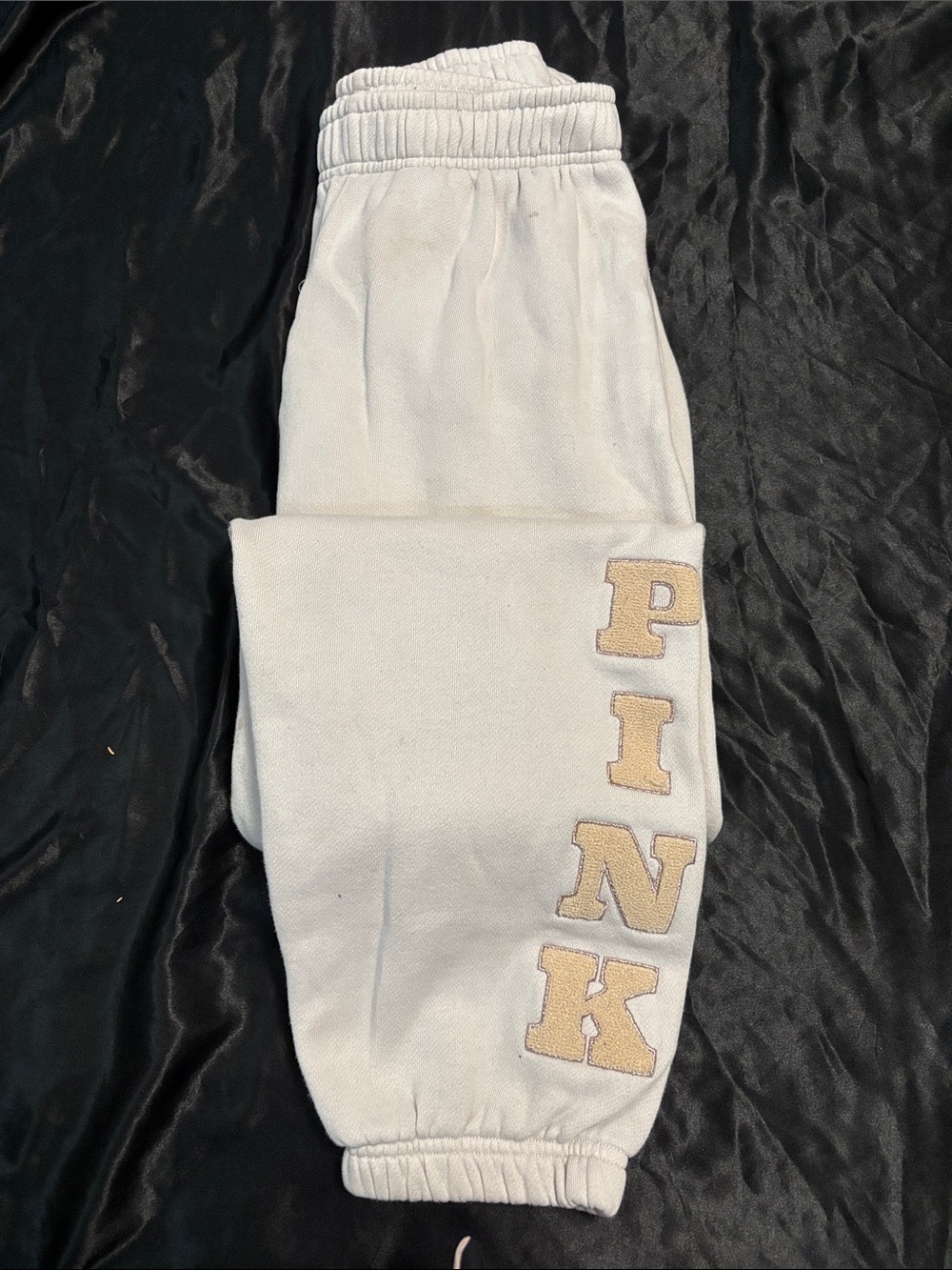 Victoria's Secret PINK Victoria's Secret Cream Sweatpants